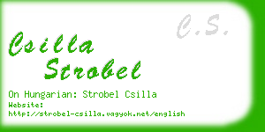 csilla strobel business card
